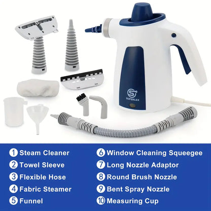 SUPERLEX 10-IN-1 Hand Held Steam Cleaner Portable Steamer