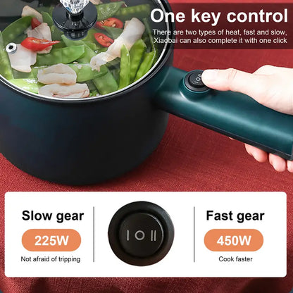 Mini Electric Hot PotElectric Frying Pan with SteamerMultifunction